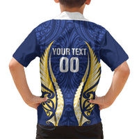 Bay of Plenty 2026 Rugby Custom Kid Hawaiian Shirt NZ Maori Silver Fern