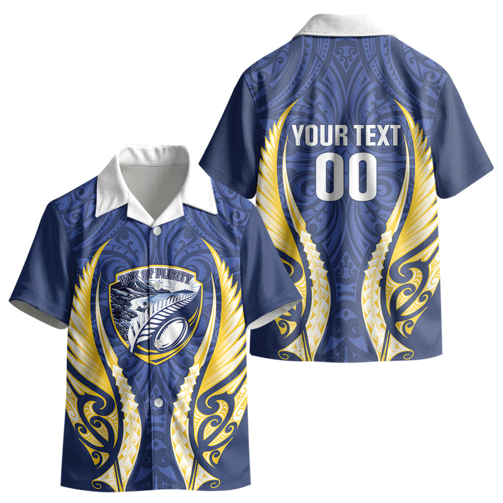 Bay of Plenty 2026 Rugby Custom Kid Hawaiian Shirt NZ Maori Silver Fern LT14 - Polynesian Pride