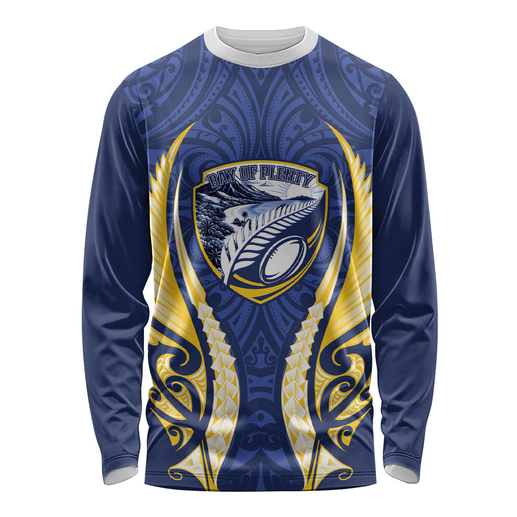 Bay of Plenty 2026 Rugby Custom Long Sleeve Shirt NZ Maori Silver Fern