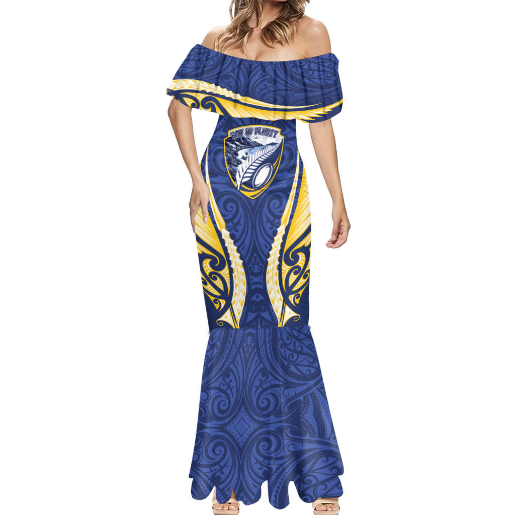Bay of Plenty 2026 Rugby Custom Mermaid Dress NZ Maori Silver Fern