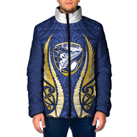 Bay of Plenty 2026 Rugby Custom Padded Jacket NZ Maori Silver Fern LT14 Men Blue - Polynesian Pride