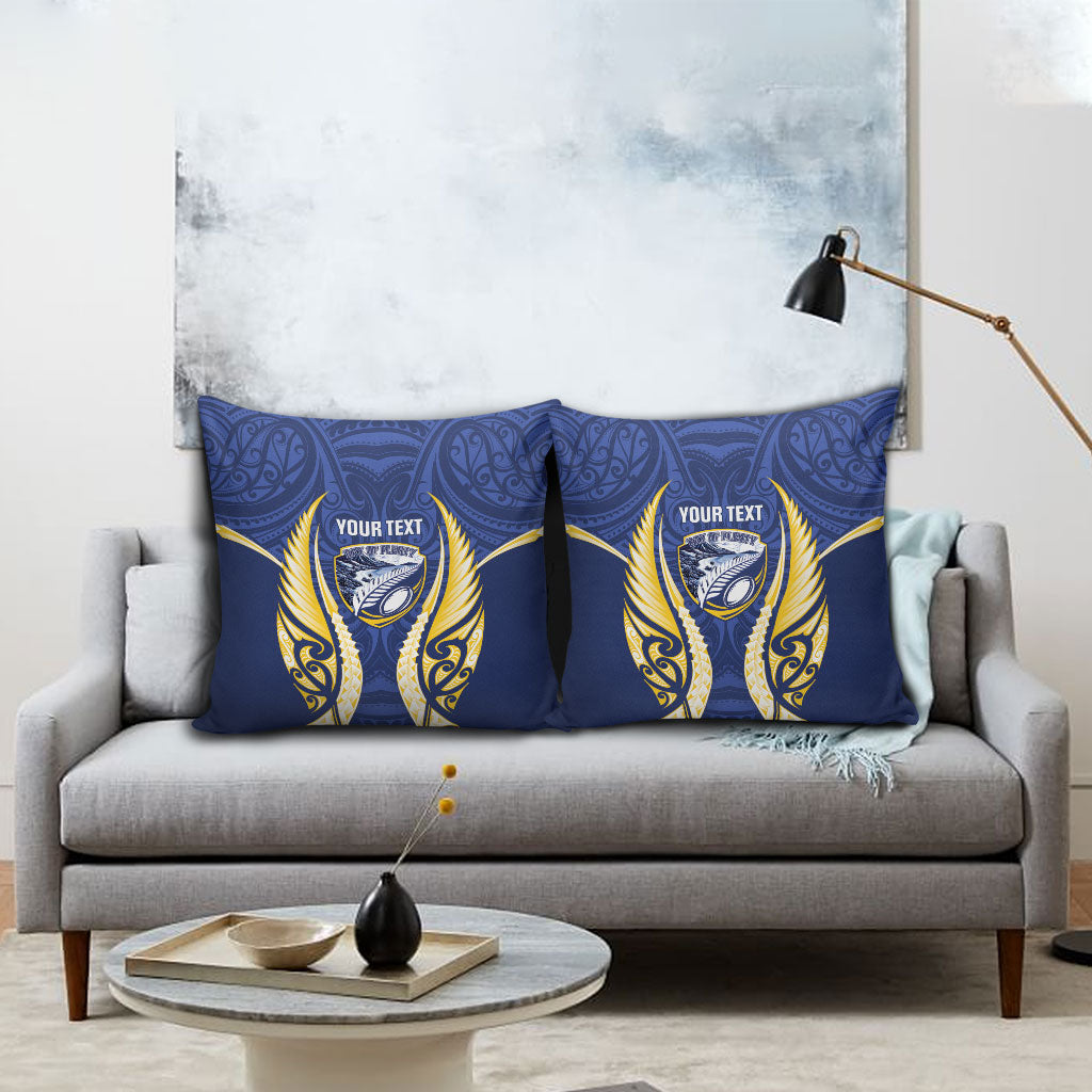 Bay of Plenty 2026 Rugby Custom Pillow Cover NZ Maori Silver Fern LT14 - Polynesian Pride