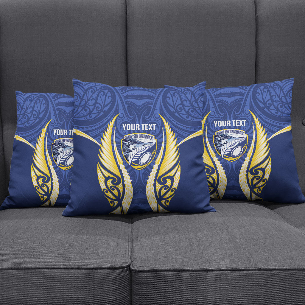 Bay of Plenty 2026 Rugby Custom Pillow Cover NZ Maori Silver Fern LT14 - Polynesian Pride