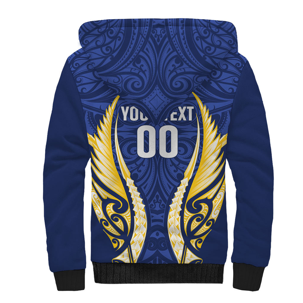 Bay of Plenty 2026 Rugby Custom Sherpa Hoodie NZ Maori Silver Fern LT14 - Polynesian Pride