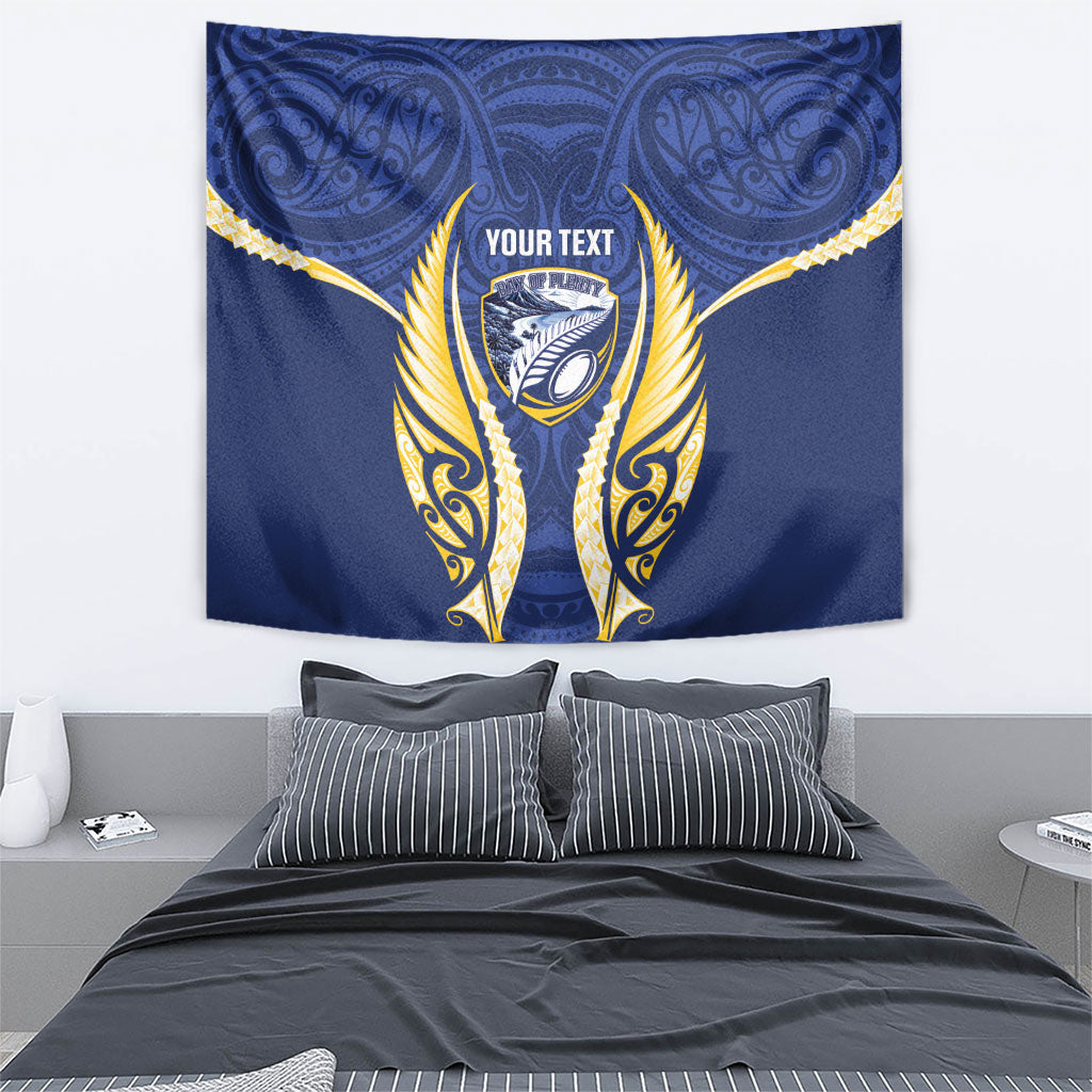 Bay of Plenty 2026 Rugby Custom Tapestry NZ Maori Silver Fern LT14 - Polynesian Pride