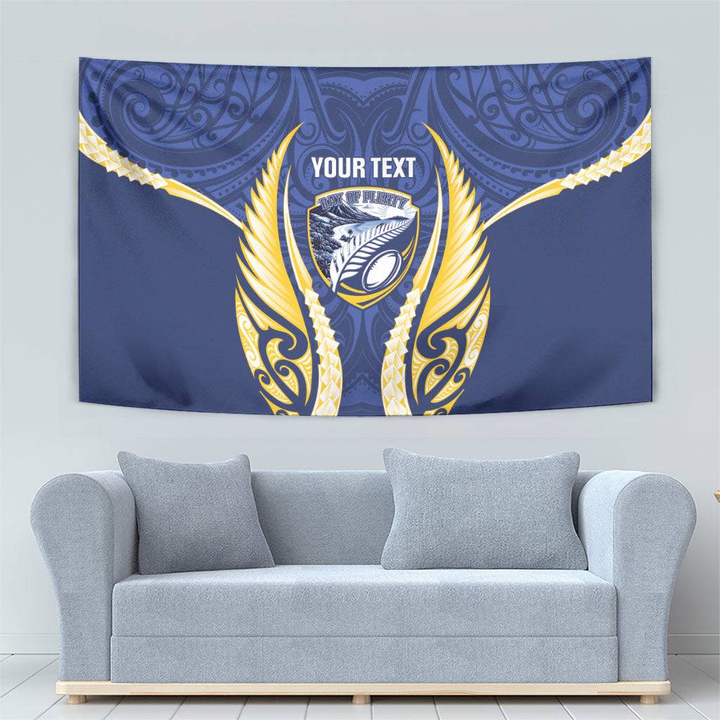 Bay of Plenty 2026 Rugby Custom Tapestry NZ Maori Silver Fern LT14 - Polynesian Pride