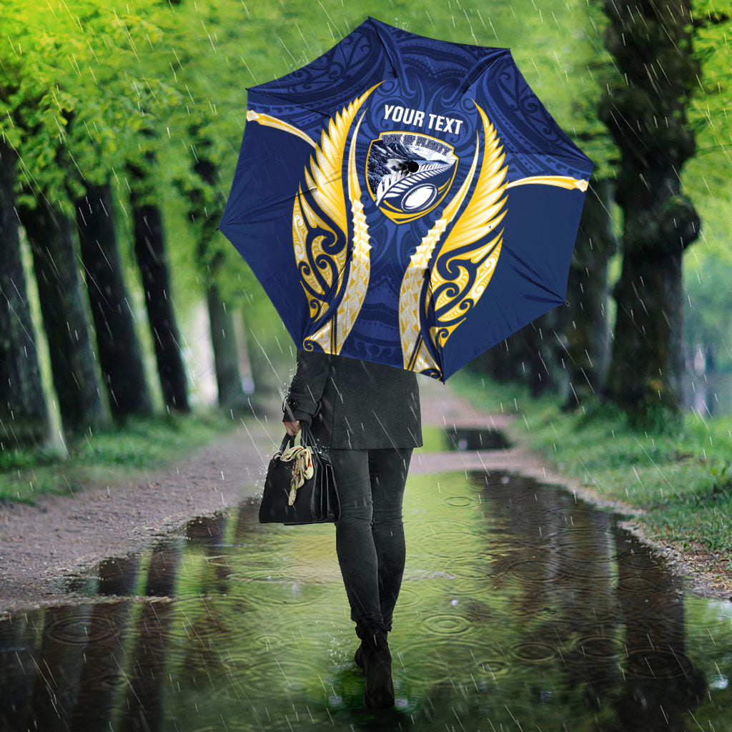 Bay of Plenty 2026 Rugby Custom Umbrella NZ Maori Silver Fern LT14 - Polynesian Pride