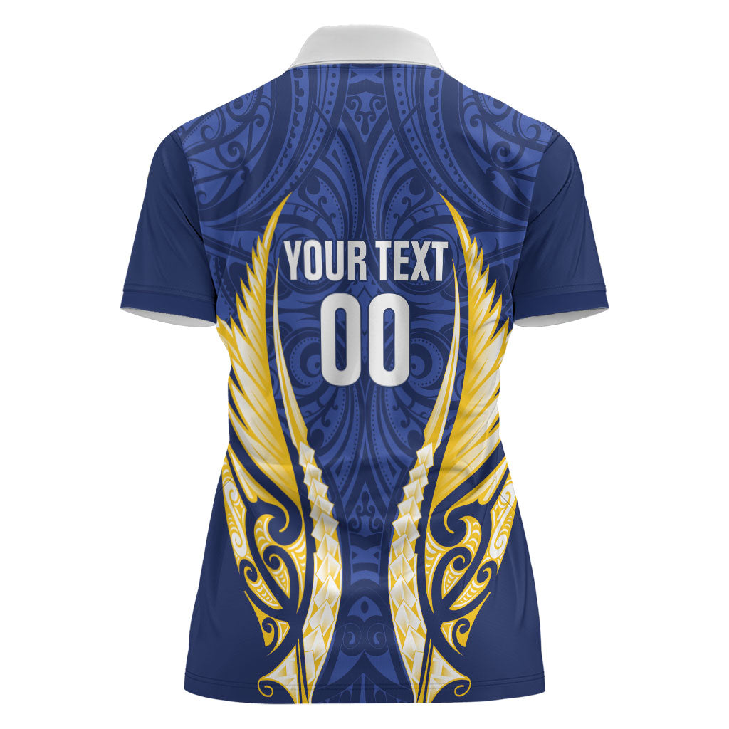 Bay of Plenty 2026 Rugby Custom Women Polo Shirt NZ Maori Silver Fern LT14 - Polynesian Pride