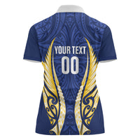 Bay of Plenty 2026 Rugby Custom Women Polo Shirt NZ Maori Silver Fern LT14 - Polynesian Pride