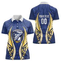 Bay of Plenty 2026 Rugby Custom Women Polo Shirt NZ Maori Silver Fern LT14 - Polynesian Pride