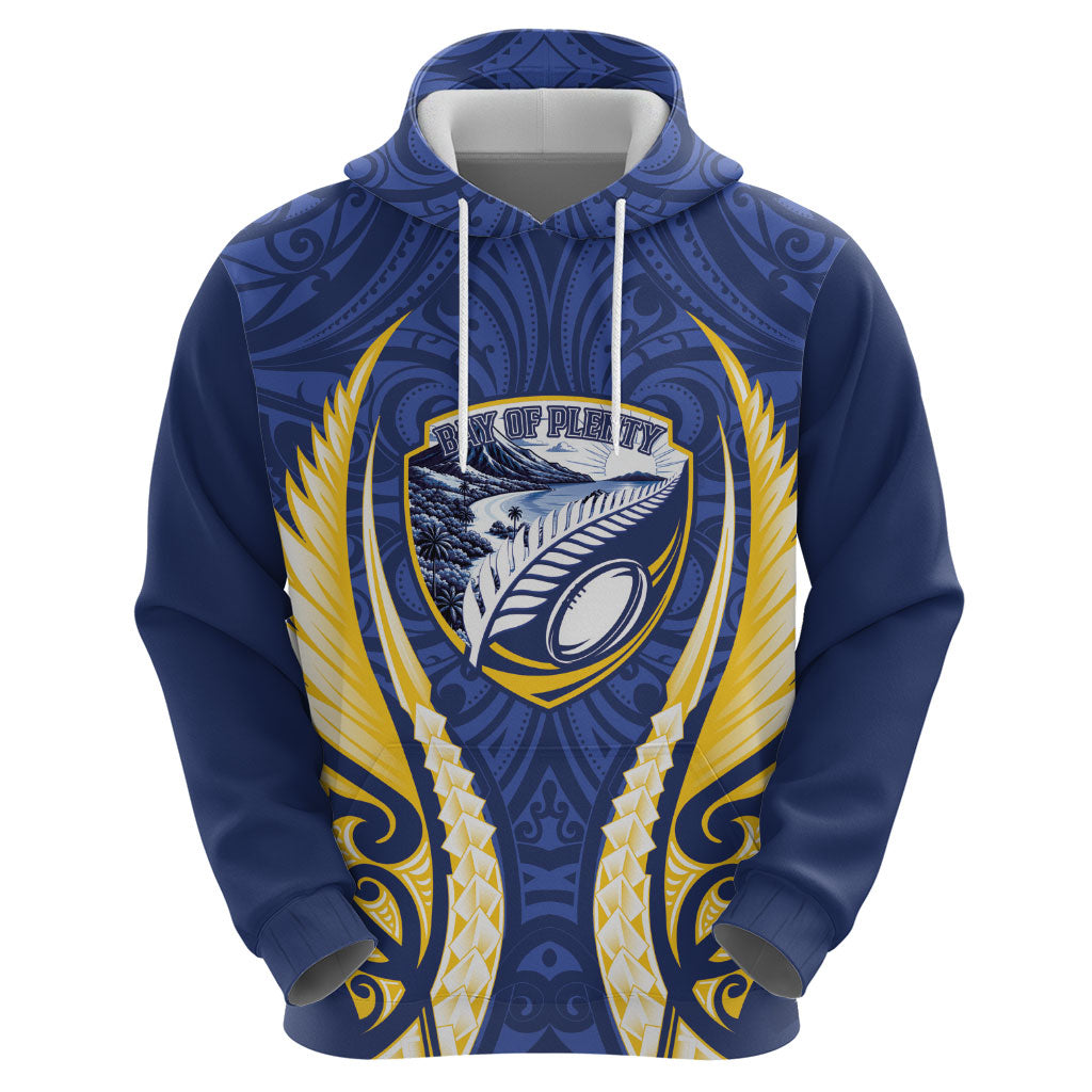 Bay of Plenty 2026 Rugby Custom Zip Hoodie NZ Maori Silver Fern