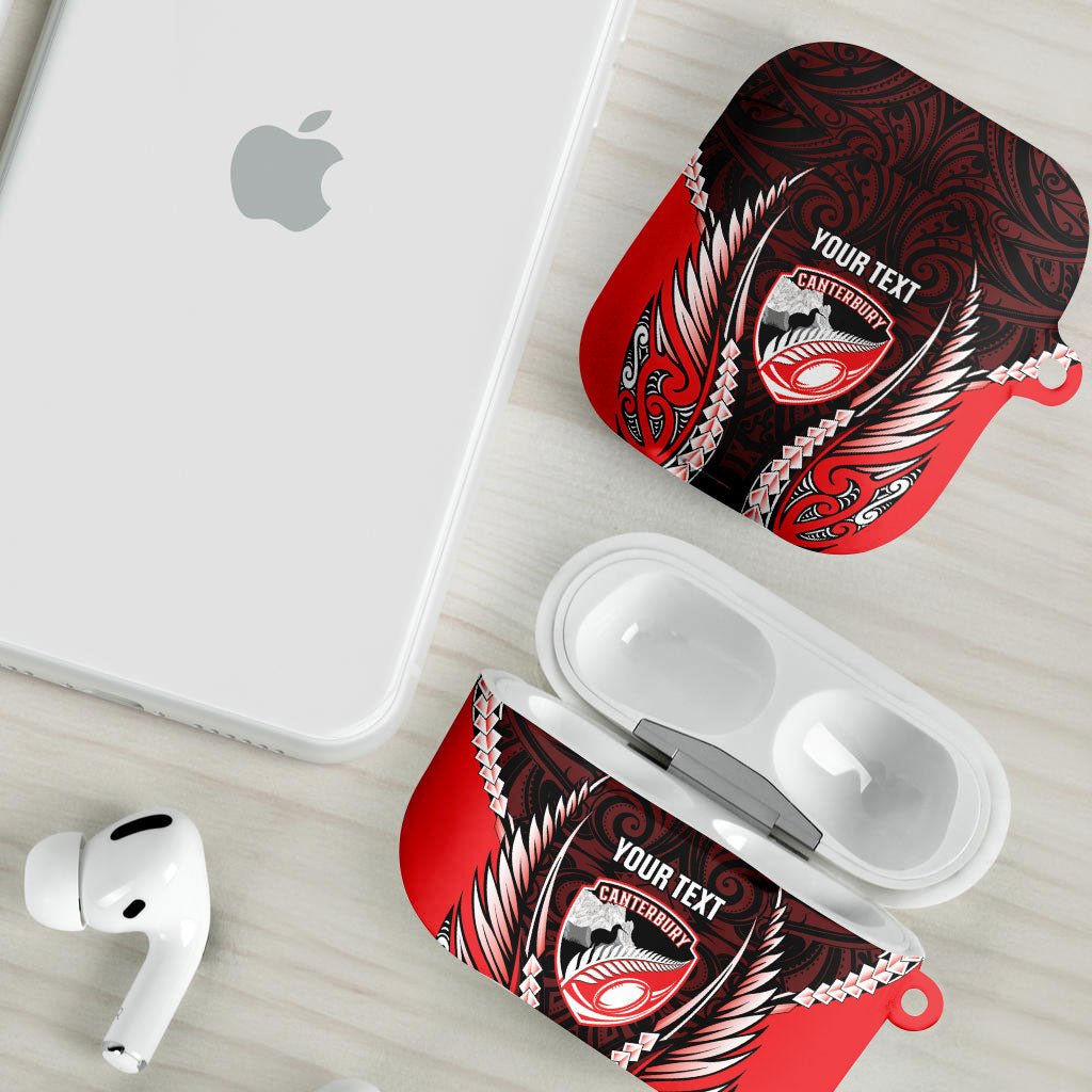 Canterbury 2026 Rugby Custom AirPods Case NZ Maori Silver Fern