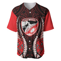 Canterbury 2026 Rugby Custom Baseball Jersey NZ Maori Silver Fern