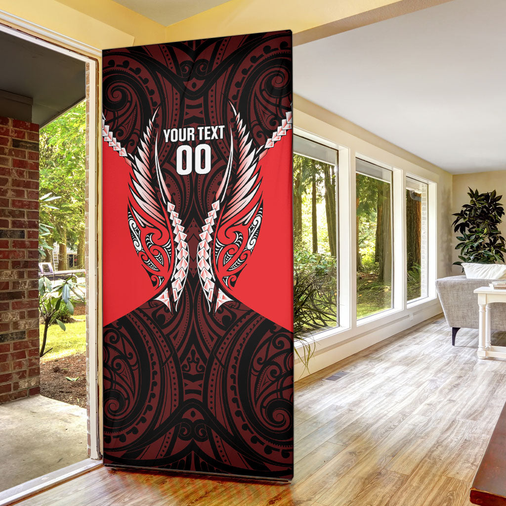 Canterbury 2026 Rugby Custom Door Cover NZ Maori Silver Fern LT14 - Polynesian Pride