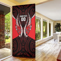 Canterbury 2026 Rugby Custom Door Cover NZ Maori Silver Fern LT14 - Polynesian Pride