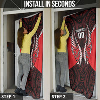 Canterbury 2026 Rugby Custom Door Cover NZ Maori Silver Fern LT14 - Polynesian Pride