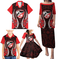 Canterbury 2026 Rugby Custom Family Matching Puletasi and Hawaiian Shirt NZ Maori Silver Fern