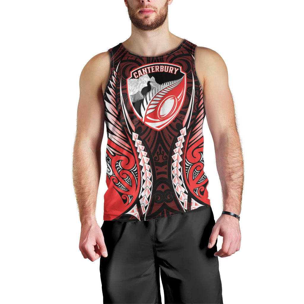 Canterbury 2026 Rugby Custom Men Tank Top NZ Maori Silver Fern LT14 - Polynesian Pride