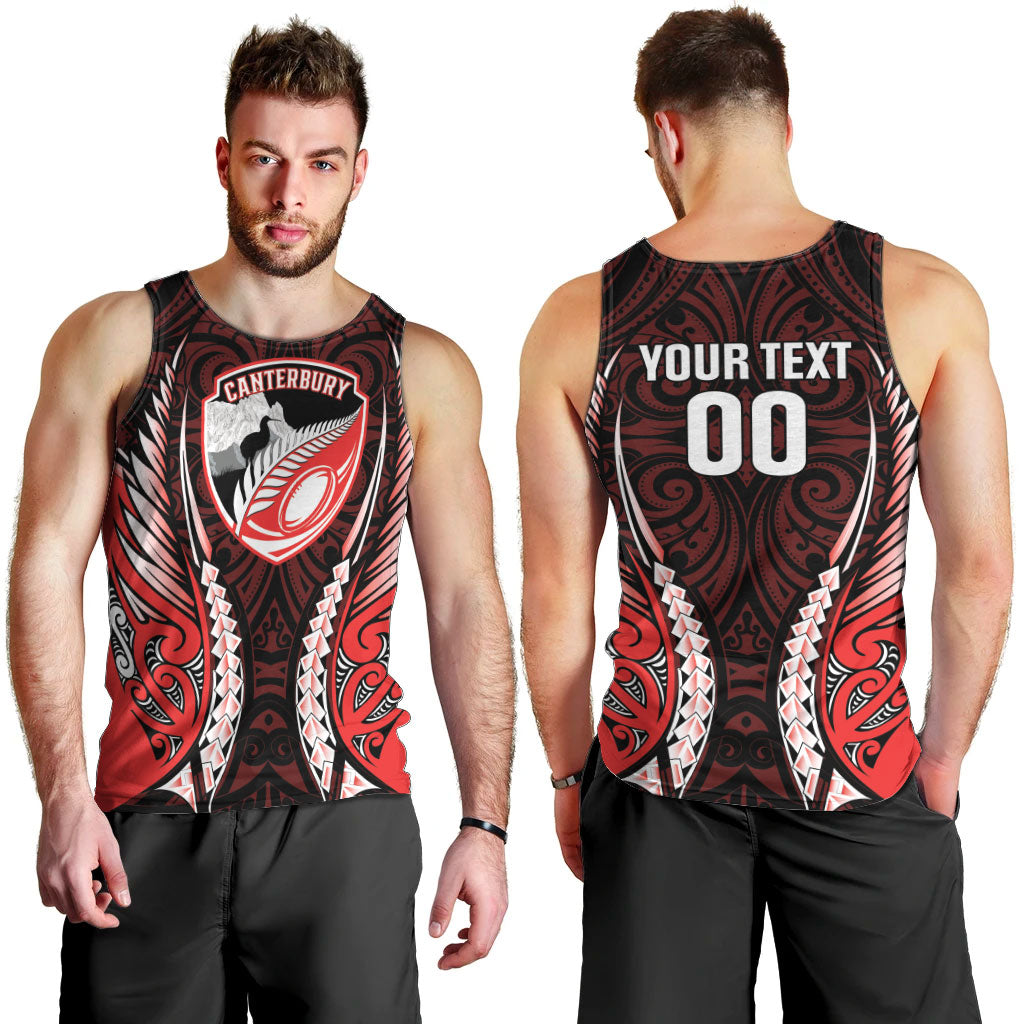 Canterbury 2026 Rugby Custom Men Tank Top NZ Maori Silver Fern LT14 - Polynesian Pride