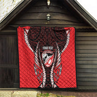 Canterbury 2026 Rugby Custom Quilt NZ Maori Silver Fern