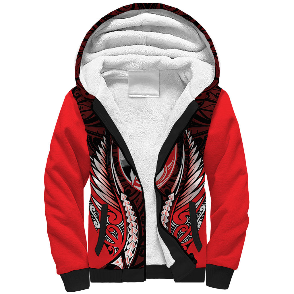 Canterbury 2026 Rugby Custom Sherpa Hoodie NZ Maori Silver Fern