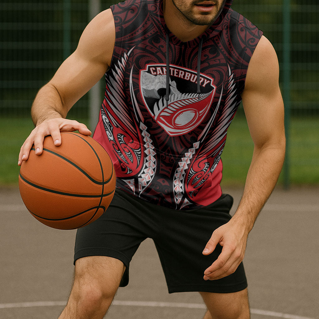 Canterbury 2026 Rugby Custom Sleeveless Hoodie NZ Maori Silver Fern LT14 - Polynesian Pride