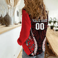 Canterbury 2026 Rugby Custom Women Casual Shirt NZ Maori Silver Fern