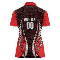Canterbury 2026 Rugby Custom Women Polo Shirt NZ Maori Silver Fern