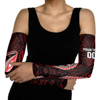 Counties Manukau 2026 Rugby Custom Arm Sleeves NZ Maori Silver Fern LT14 - Polynesian Pride