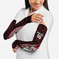 Counties Manukau 2026 Rugby Custom Arm Sleeves NZ Maori Silver Fern LT14 - Polynesian Pride