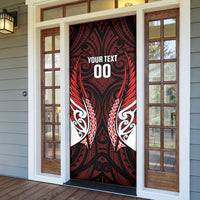 Counties Manukau 2026 Rugby Custom Door Cover NZ Maori Silver Fern LT14 - Polynesian Pride