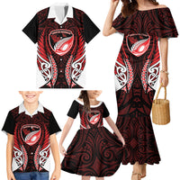 Counties Manukau 2026 Rugby Custom Family Matching Mermaid Dress and Hawaiian Shirt NZ Maori Silver Fern LT14 - Polynesian Pride