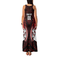 Counties Manukau 2026 Rugby Custom Family Matching Tank Maxi Dress and Hawaiian Shirt NZ Maori Silver Fern LT14 - Polynesian Pride