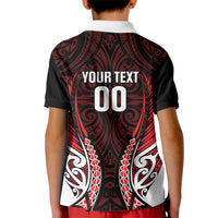 Counties Manukau 2026 Rugby Custom Kid Polo Shirt NZ Maori Silver Fern