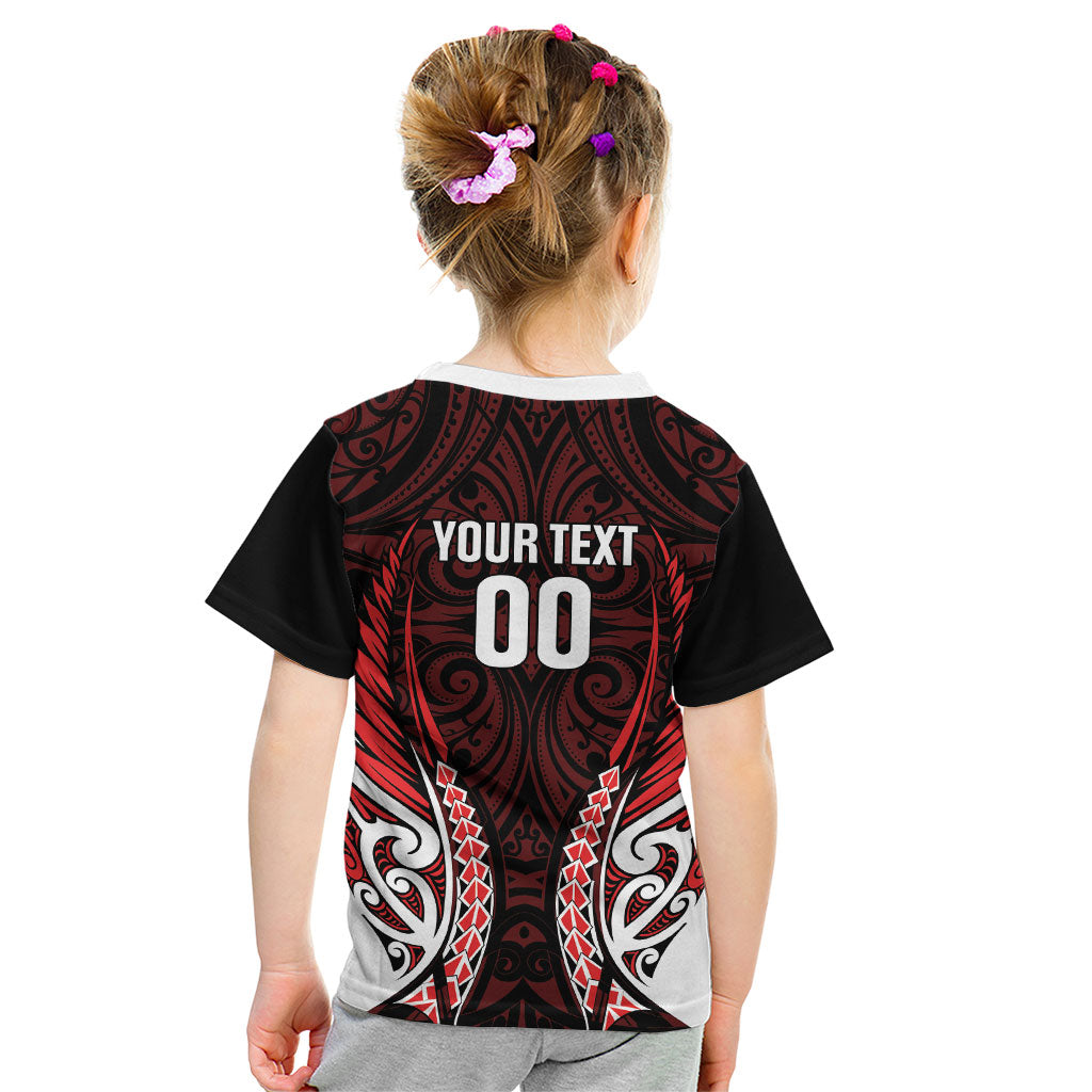 Counties Manukau 2026 Rugby Custom Kid T Shirt NZ Maori Silver Fern LT14 - Polynesian Pride