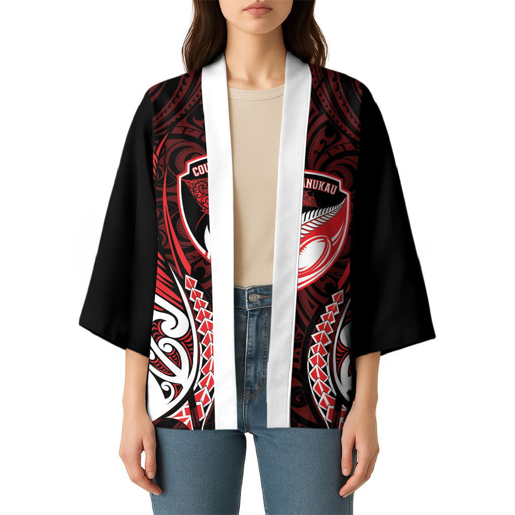 Counties Manukau 2026 Rugby Custom Kimono NZ Maori Silver Fern LT14 - Polynesian Pride