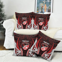 Counties Manukau 2026 Rugby Custom Pillow Cover NZ Maori Silver Fern LT14 - Polynesian Pride