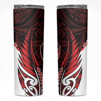 Counties Manukau 2026 Rugby Custom Skinny Tumbler NZ Maori Silver Fern