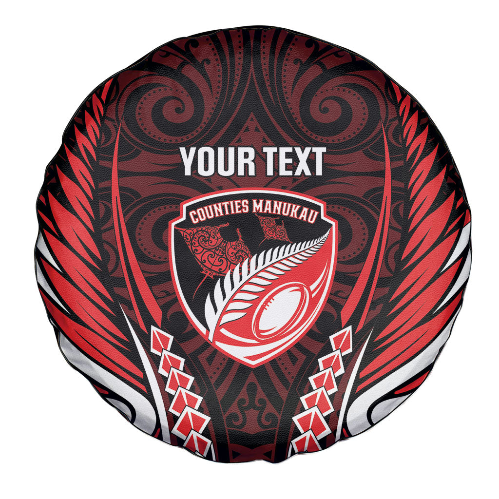 Counties Manukau 2026 Rugby Custom Spare Tire Cover NZ Maori Silver Fern