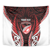 Counties Manukau 2026 Rugby Custom Tapestry NZ Maori Silver Fern LT14 - Polynesian Pride