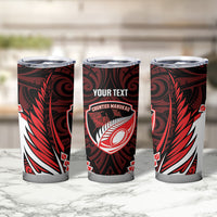 Counties Manukau 2026 Rugby Custom Tumbler Cup NZ Maori Silver Fern LT14 - Polynesian Pride