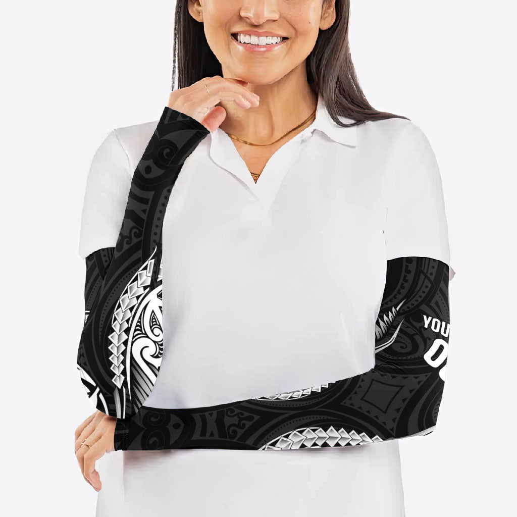 Hawke's Bay 2026 Rugby Custom Arm Sleeves NZ Maori Silver Fern LT14 - Polynesian Pride