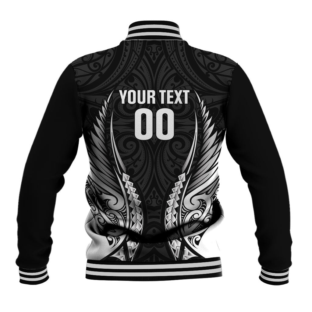 Hawke's Bay 2026 Rugby Custom Baseball Jacket NZ Maori Silver Fern