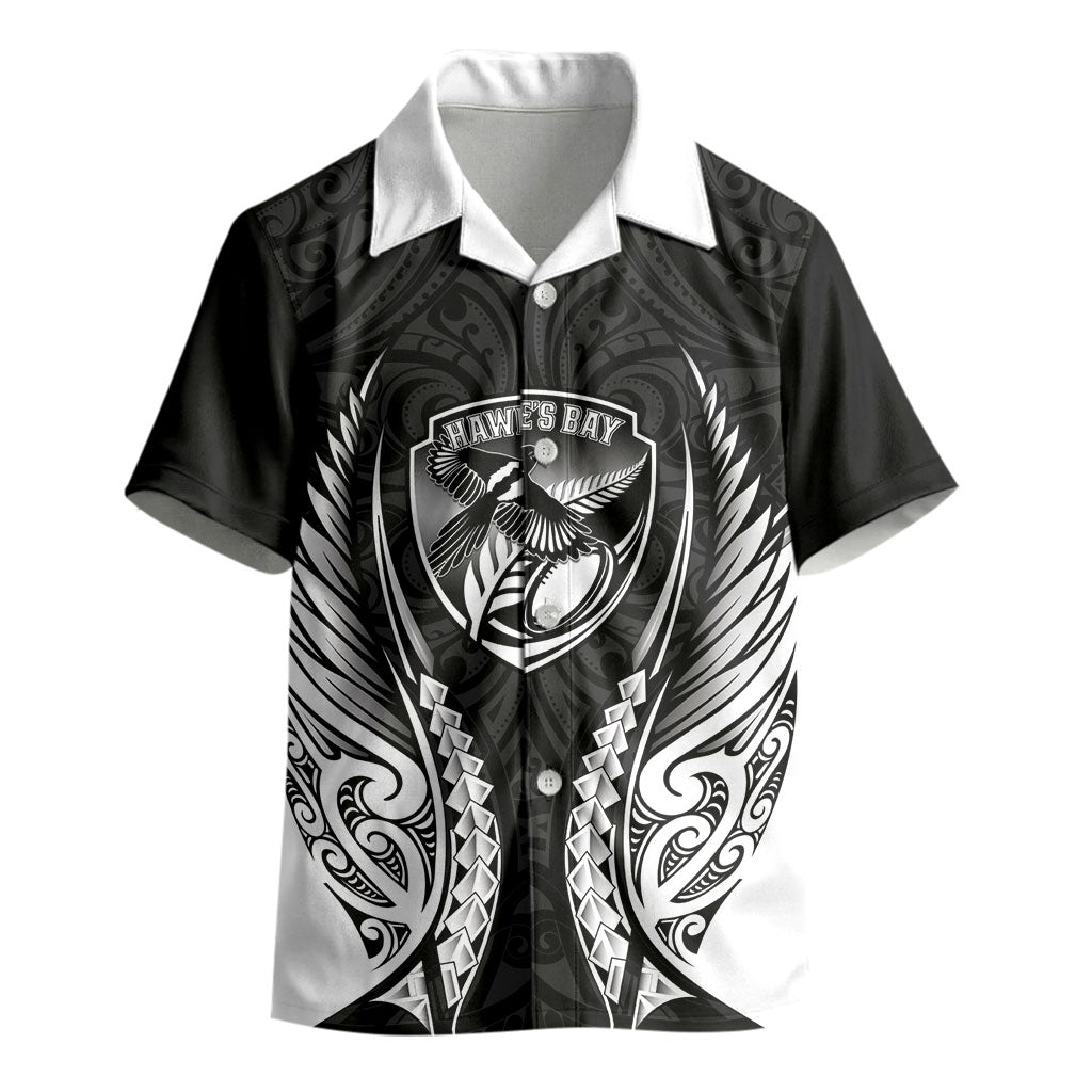 Hawke's Bay 2026 Rugby Custom Kid Hawaiian Shirt NZ Maori Silver Fern LT14 - Polynesian Pride