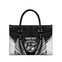 Hawke's Bay 2026 Rugby Custom Leather Bag NZ Maori Silver Fern