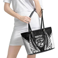 Hawke's Bay 2026 Rugby Custom Leather Tote Bag NZ Maori Silver Fern LT14 - Polynesian Pride