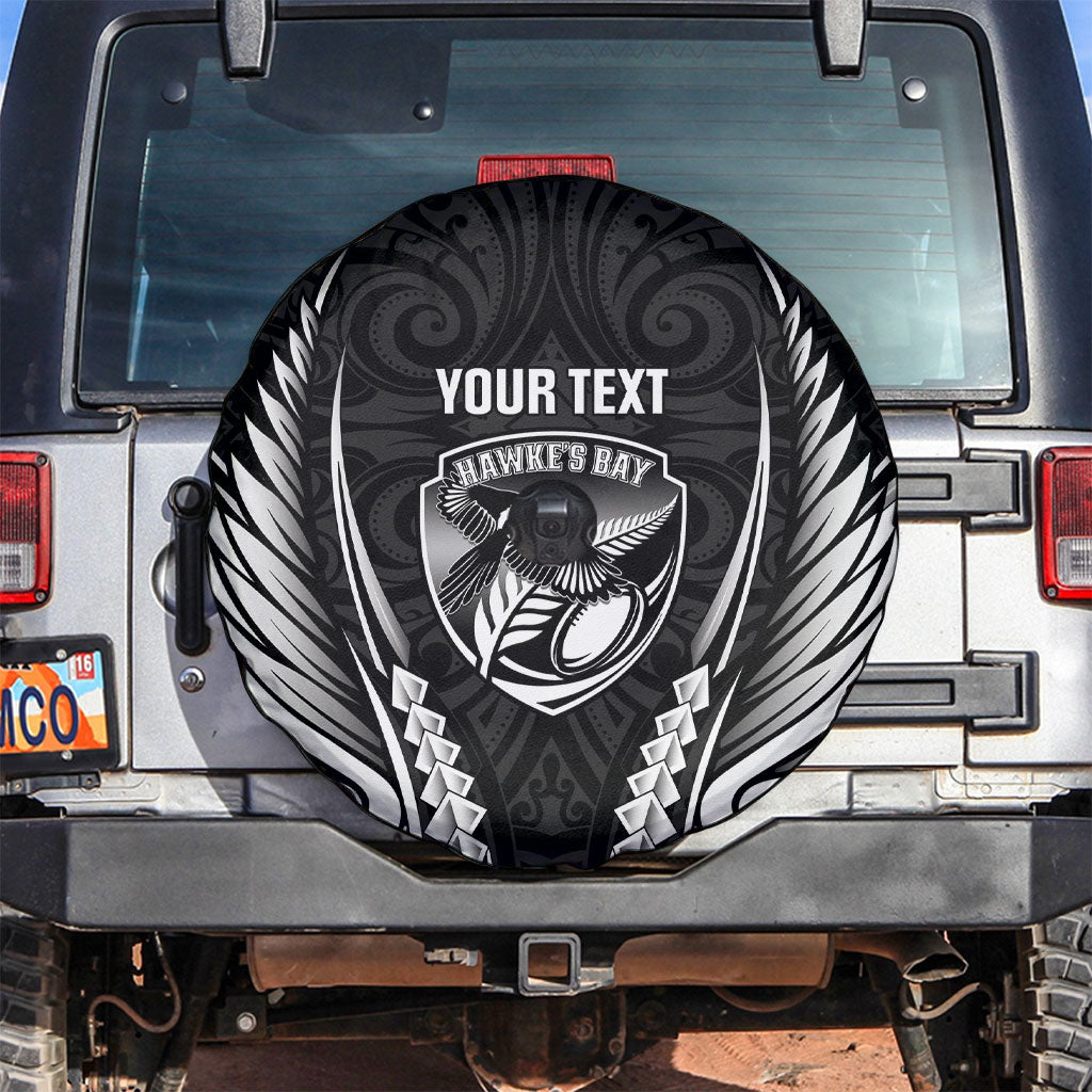 Hawke's Bay 2026 Rugby Custom Spare Tire Cover NZ Maori Silver Fern