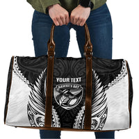 Hawke's Bay 2026 Rugby Custom Travel Bag NZ Maori Silver Fern LT14 Black - Polynesian Pride