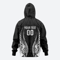 Hawke's Bay 2026 Rugby Custom Zip Hoodie NZ Maori Silver Fern LT14 - Polynesian Pride