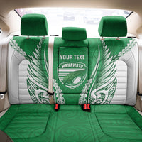 Manawatu 2026 Rugby Custom Back Car Seat Cover NZ Maori Silver Fern LT14 - Polynesian Pride